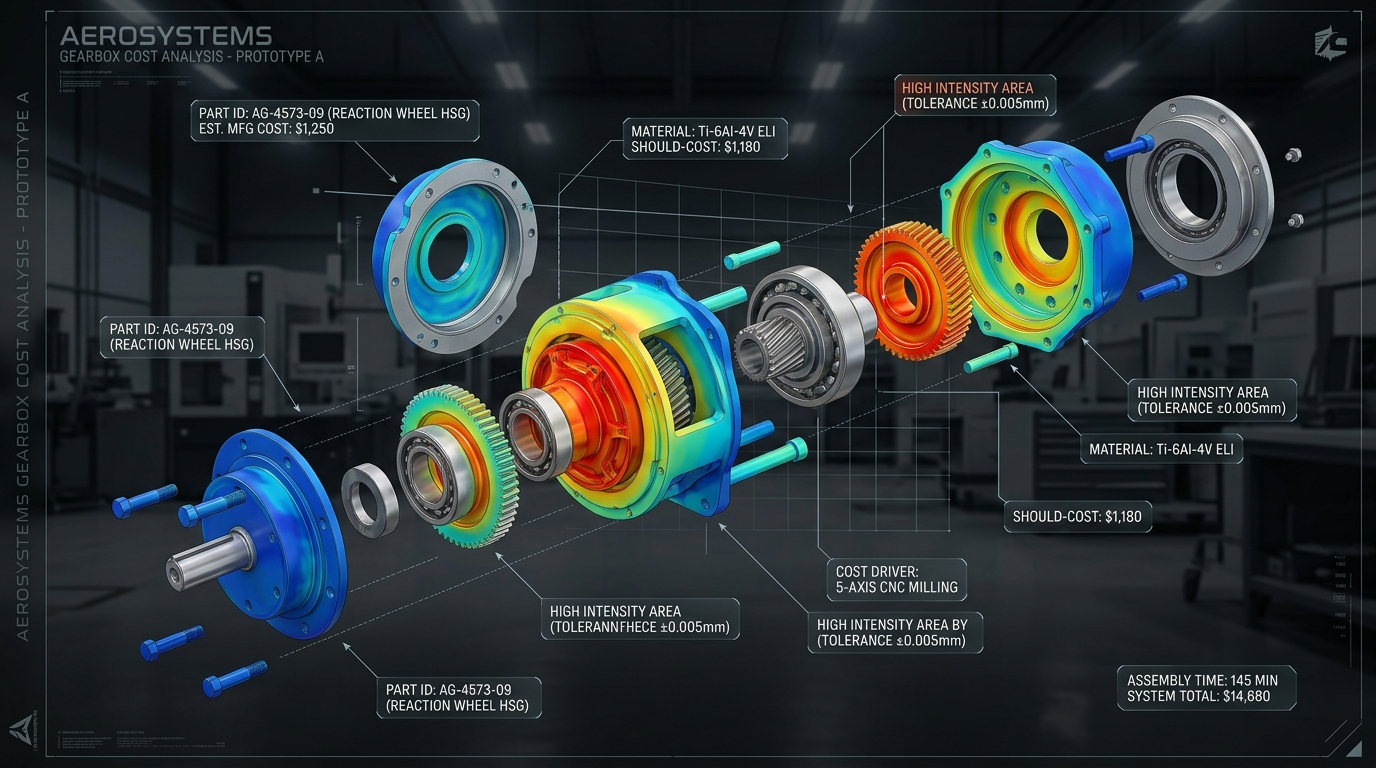 Exploded Assembly BOM Cost Heatmap