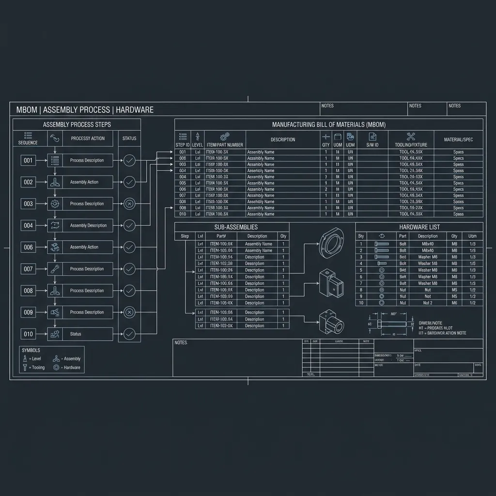 Manufacturing BOM (MBOM) Sample