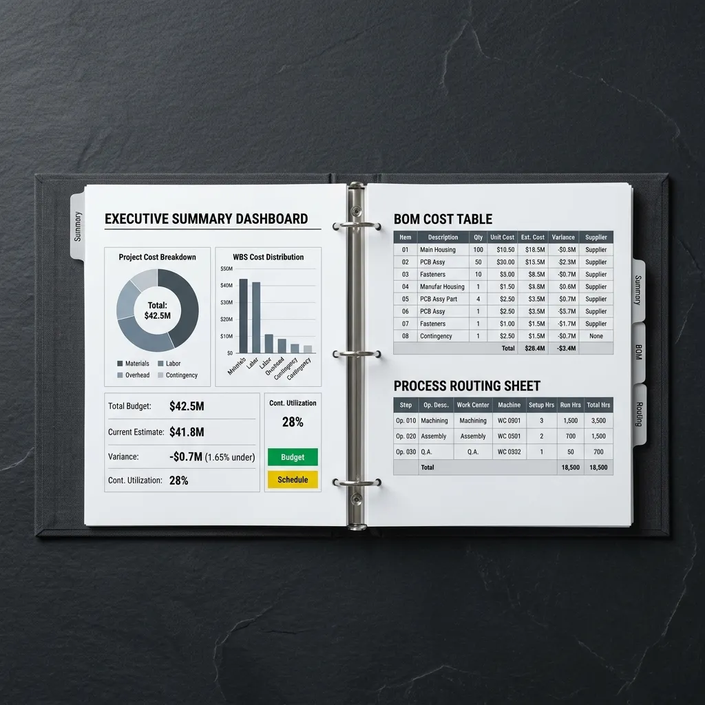 Cost Engineering Deliverables Report Sample