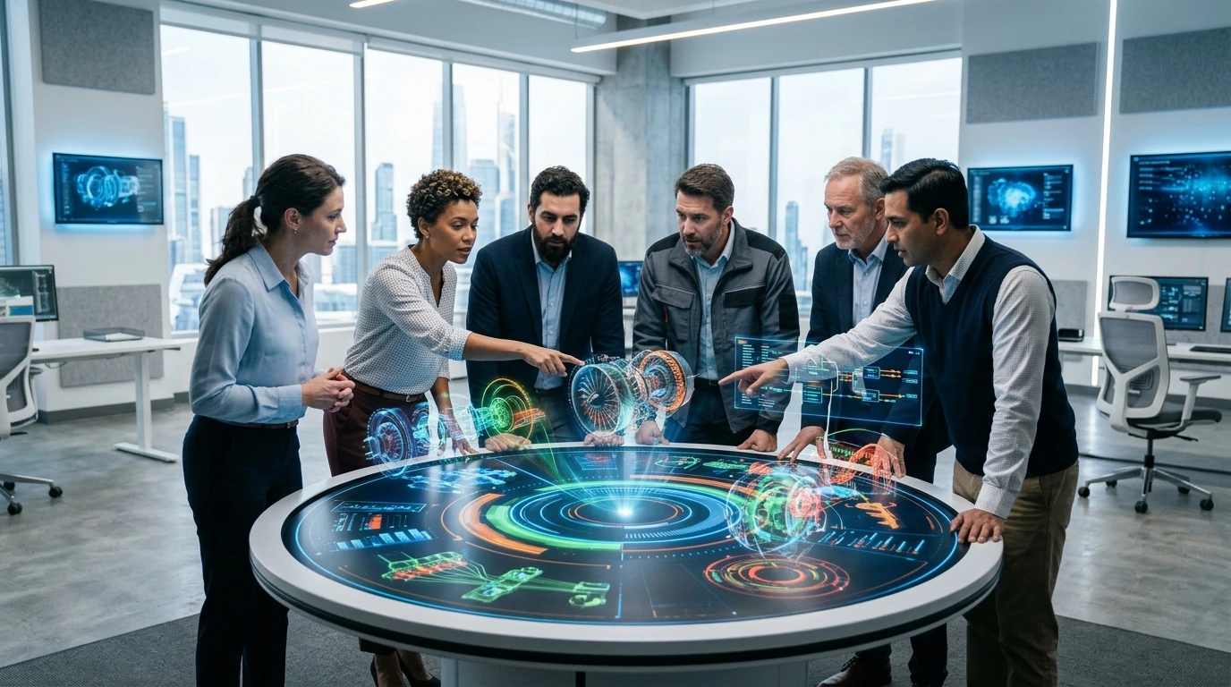 Cross-Functional Engineering Collaboration around Holographic Table