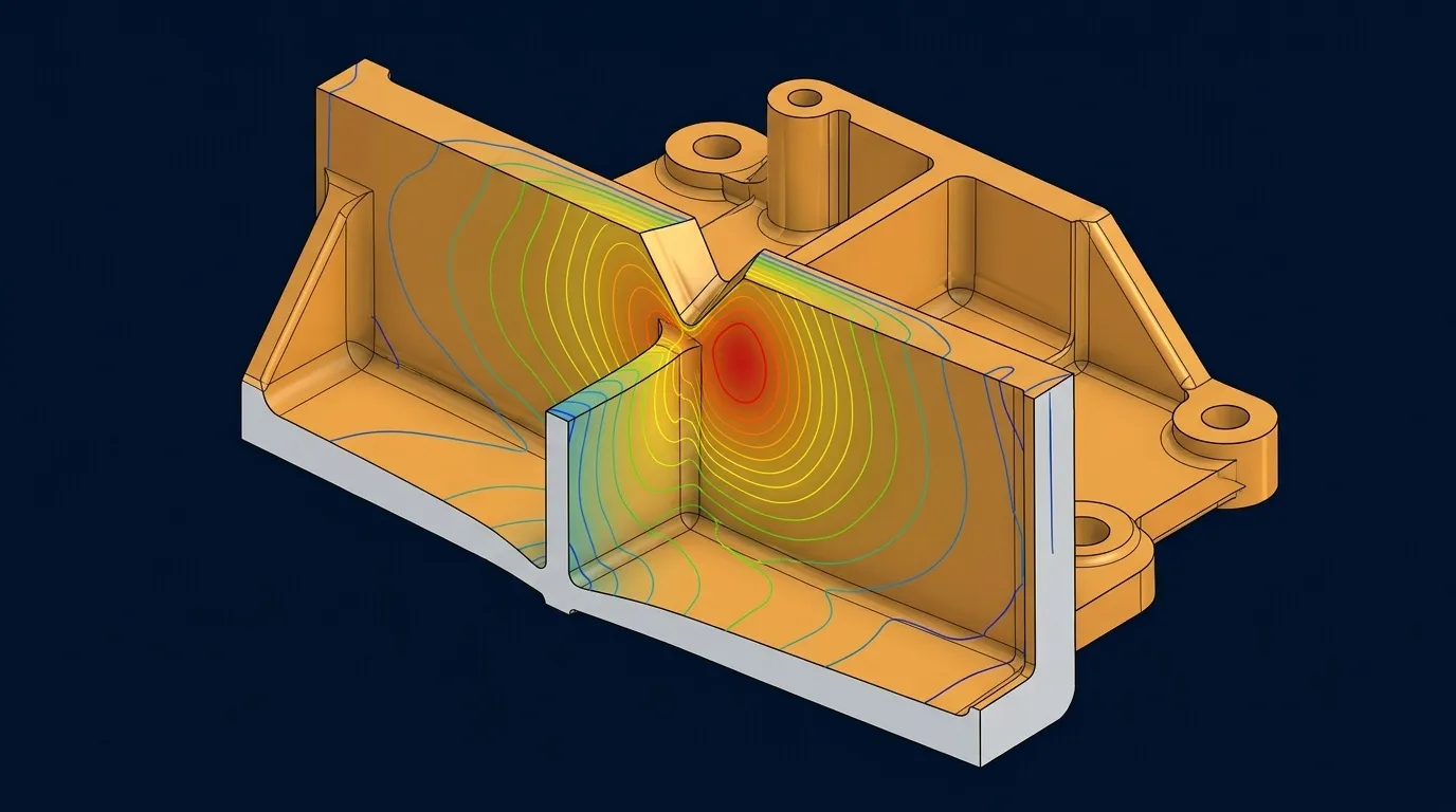 Volumetric Shrinkage and Sink Mark Analysis