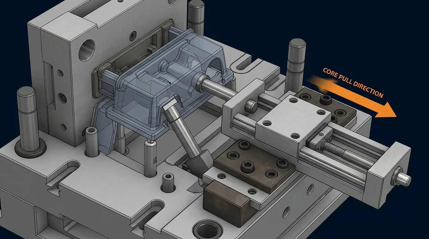 Tooling Side-Action Core Slide Mechanism