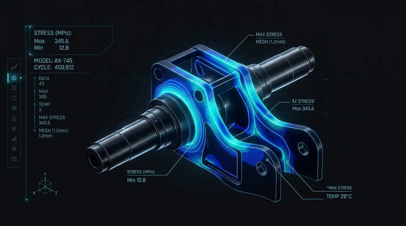 Digital Twin Telemetry & FEA Stress Simulation