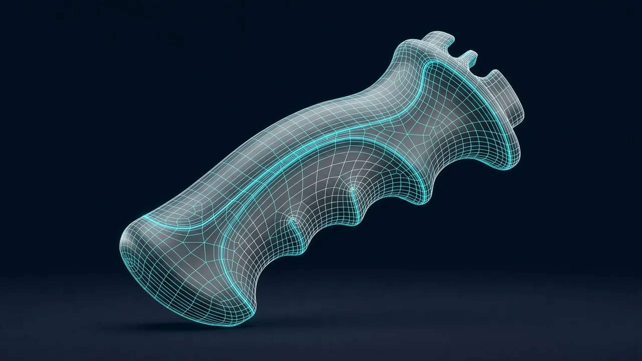 CAD Handle Design Geometric Superimposition