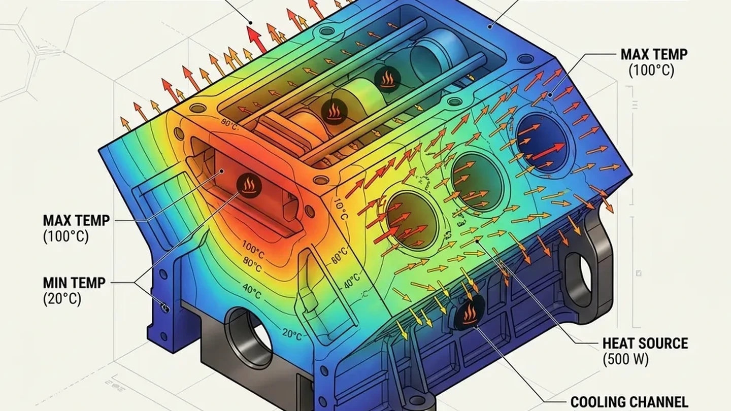 Coupled Thermal and Structural Energy Flow Simulation Architecture