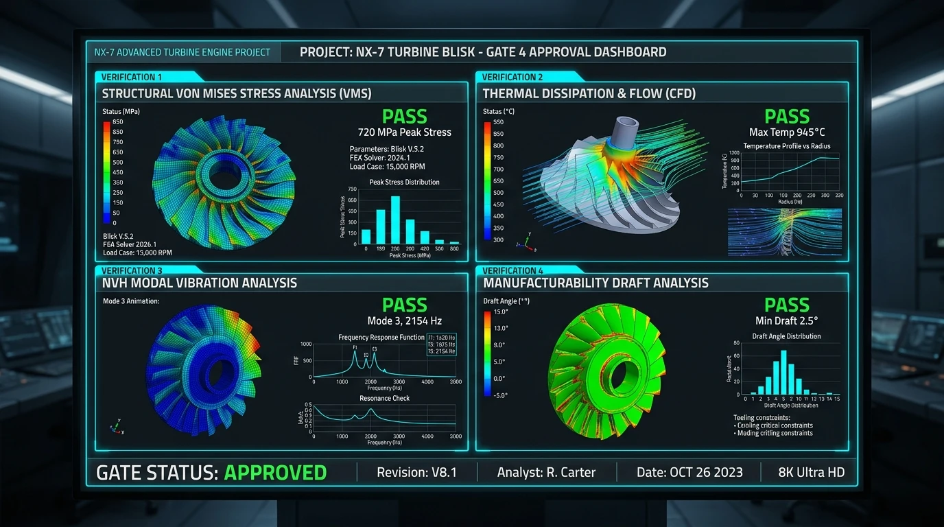 Simulation Gate Dashboard Interface