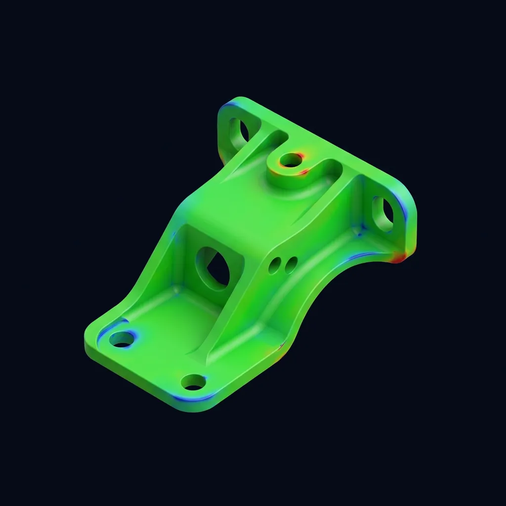3D Color Deviation Inspection Heatmap