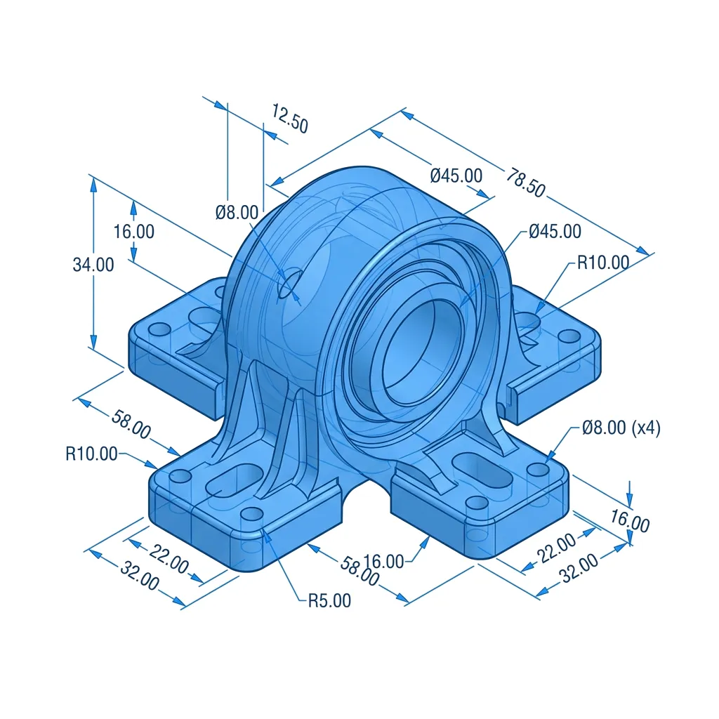 Parametric CAD reconstruction screen