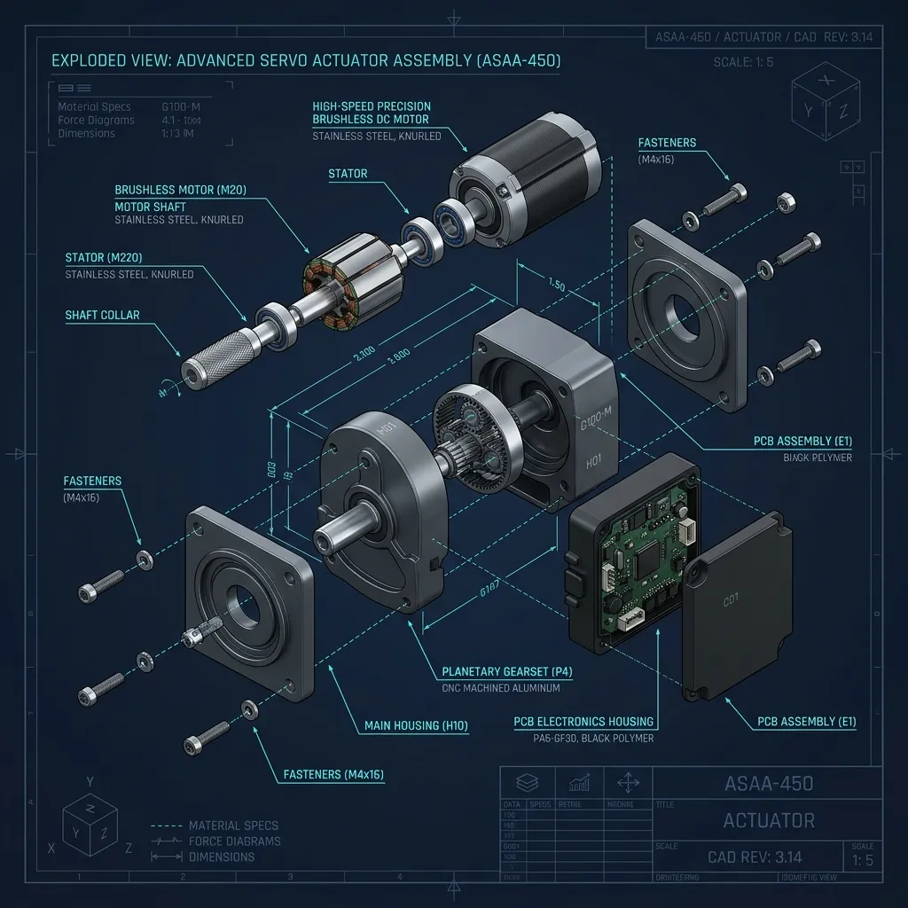 Exploded Product View with Technical Callouts