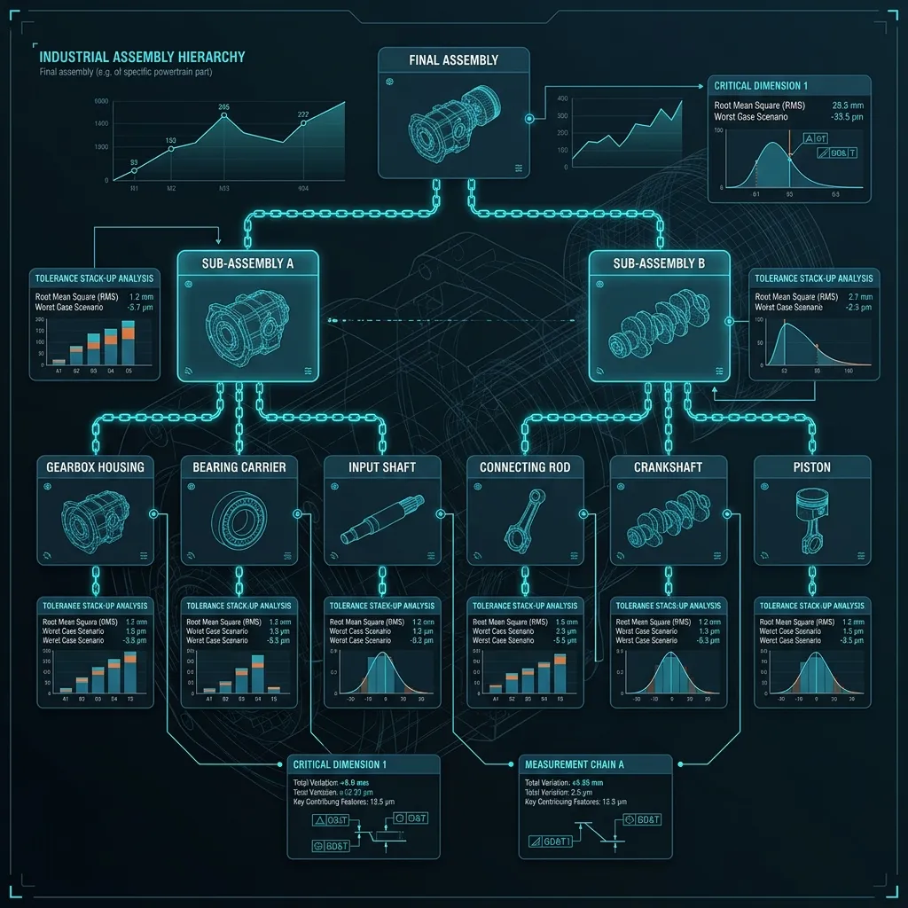 Assembly hierarchy for variation control