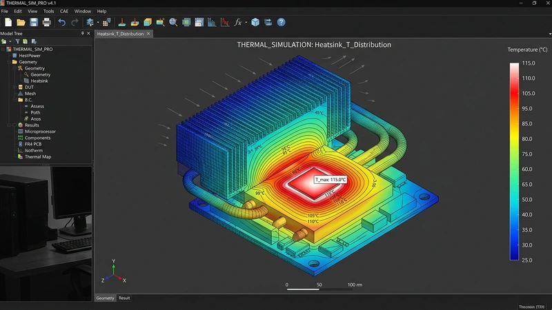 Thermal Heat Map and Temperature Isotherms