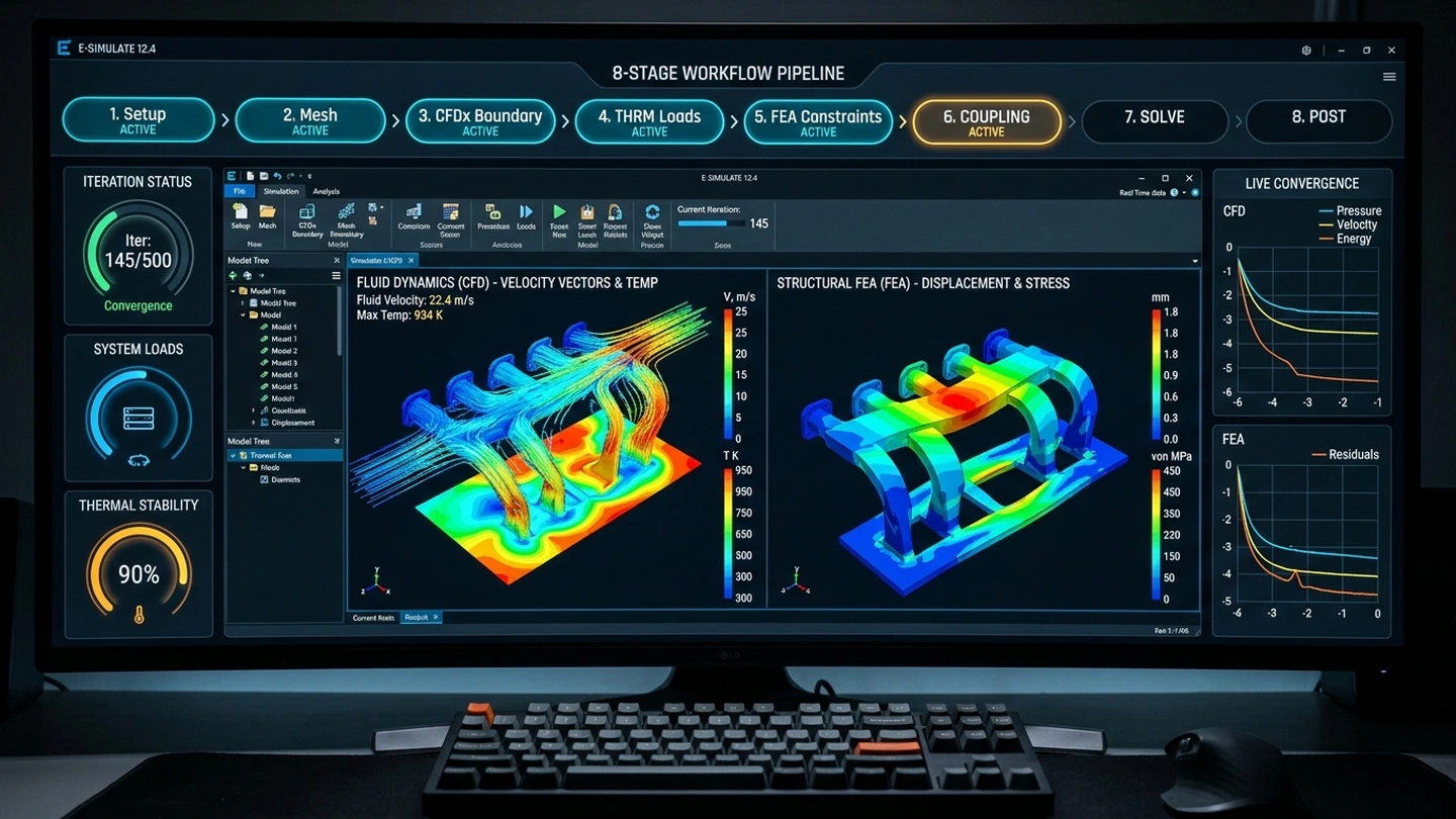 Multi-Physics Simulation Dashboard and Control Console