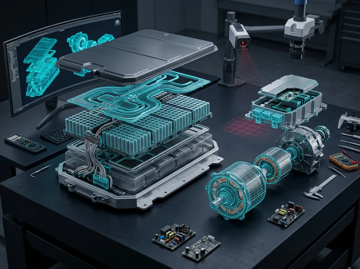 Battery & EV Powertrain 3D Scan